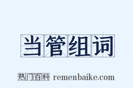 当管组词是什么意思的图片